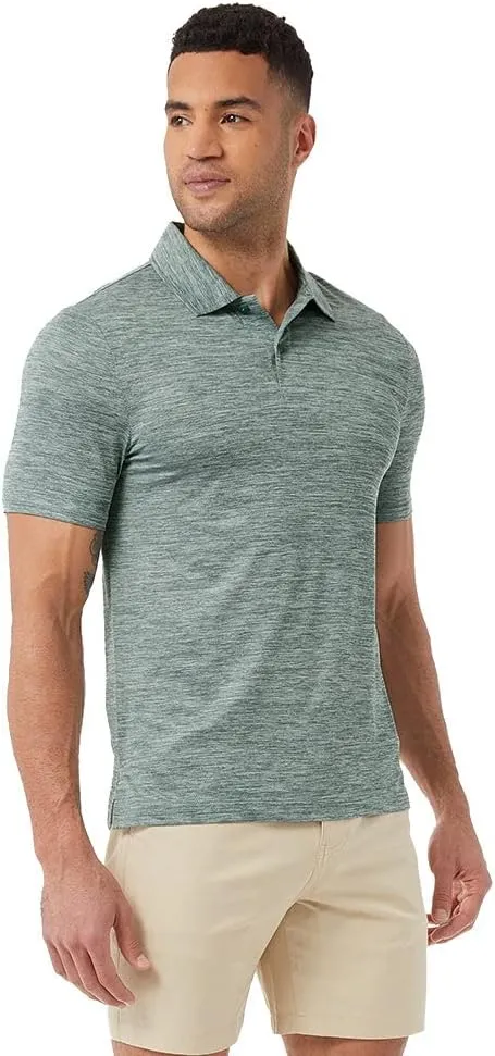 32 Degrees Mens Ultra-Sonic Polo | Slim Fit | Breathable | Moisture Wicking | Anti-Odor | Golf