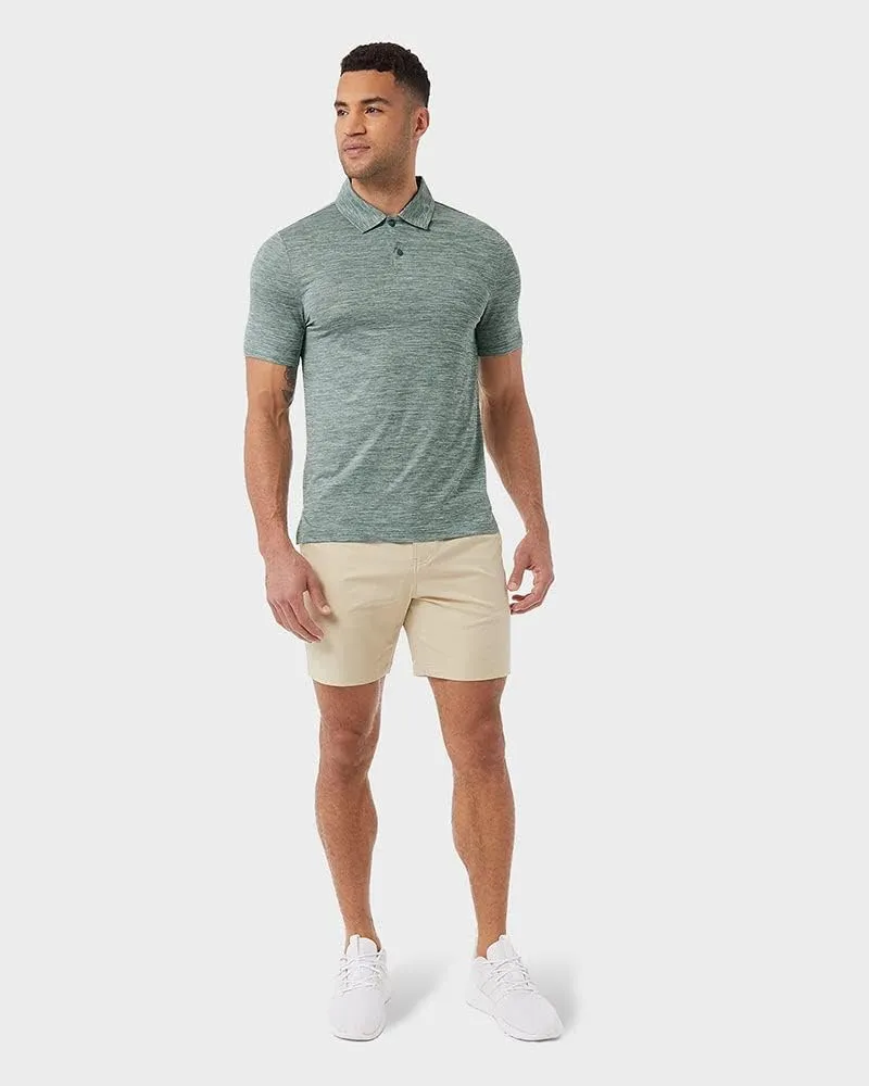 32 Degrees Mens Ultra-Sonic Polo | Slim Fit | Breathable | Moisture Wicking | Anti-Odor | Golf