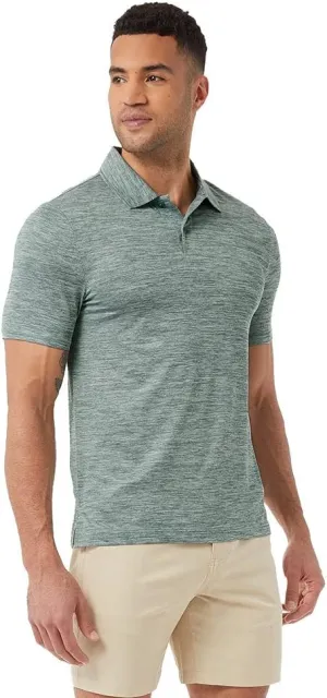 32 Degrees Mens Ultra-Sonic Polo | Slim Fit | Breathable | Moisture Wicking | Anti-Odor | Golf
