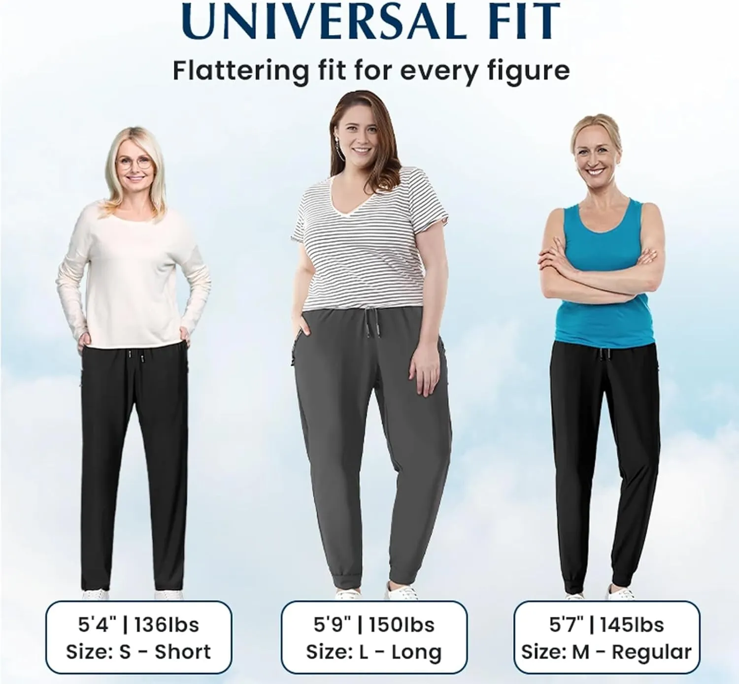 Comfysfit Stretch Active - Women's Ultra Stretch Breathable Casual Quick Drying Waterproof Hiking Pants Over 50