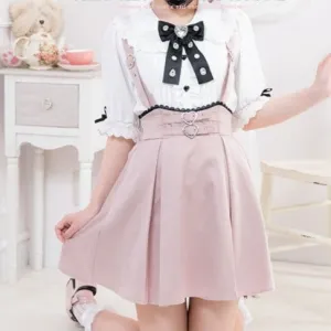 Edeline Emelia's Sincere Valentine      Goth    Overalls Skirt Dress Dark Academia Kawaii Academia Y2K Cottagecore Coquette Fairycore Dollette Princesscore Bottoms