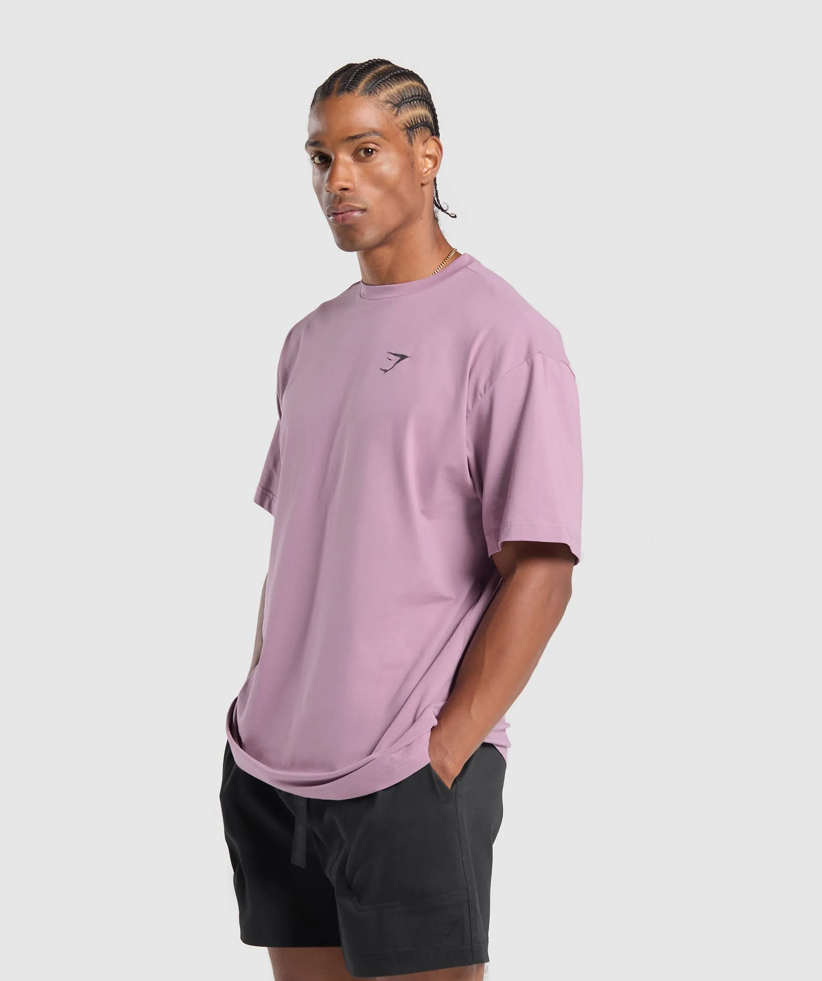 Gymshark Essential Oversized T-Shirt - Soft Purple