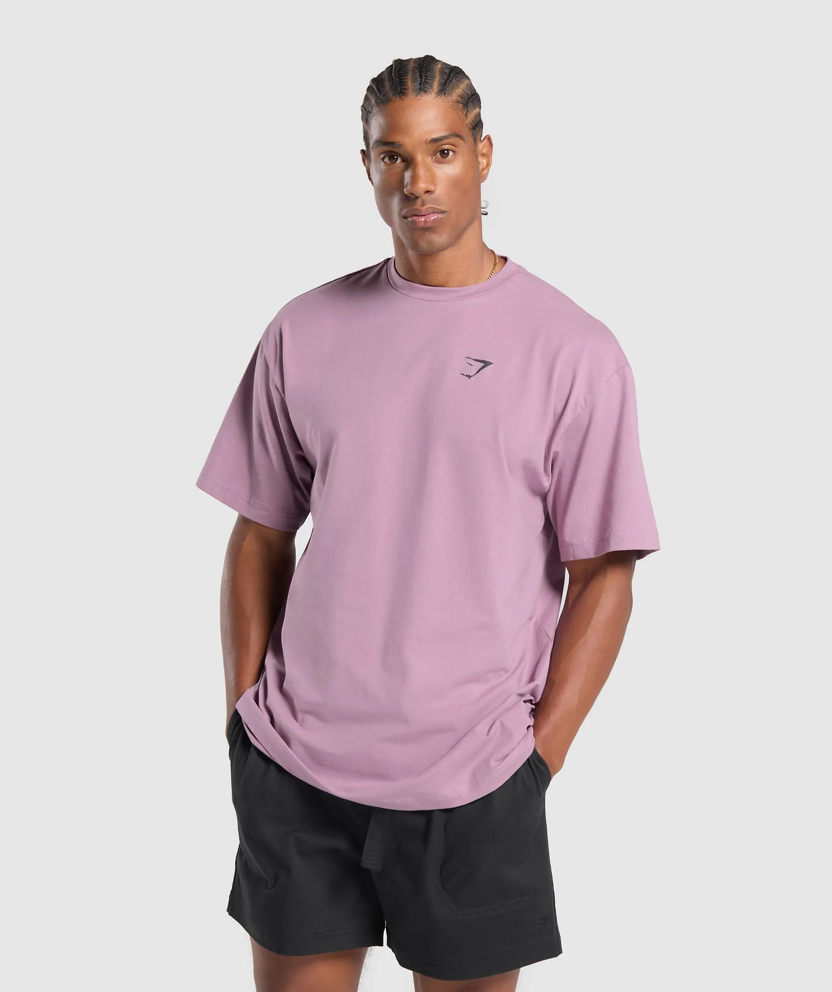 Gymshark Essential Oversized T-Shirt - Soft Purple