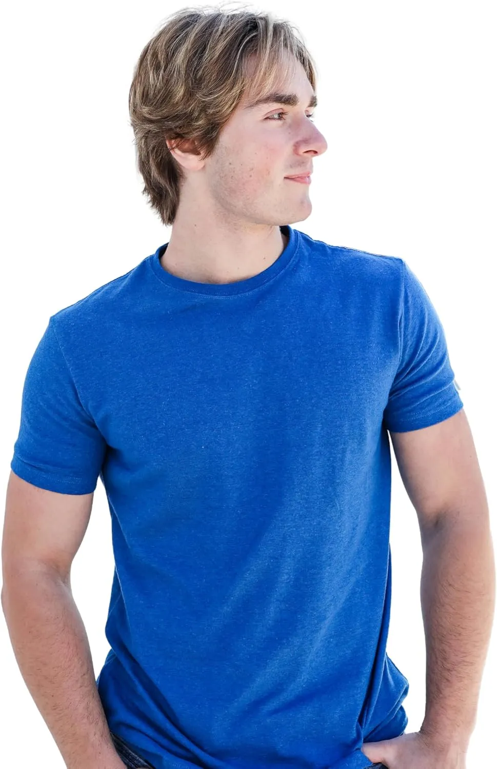 Hemp & Tortoise Men's Hemp T-Shirt  Soft, Durable & Eco-Friendly  55% Hemp, 45% Organic Cotton  Breathable & Long-Lasting