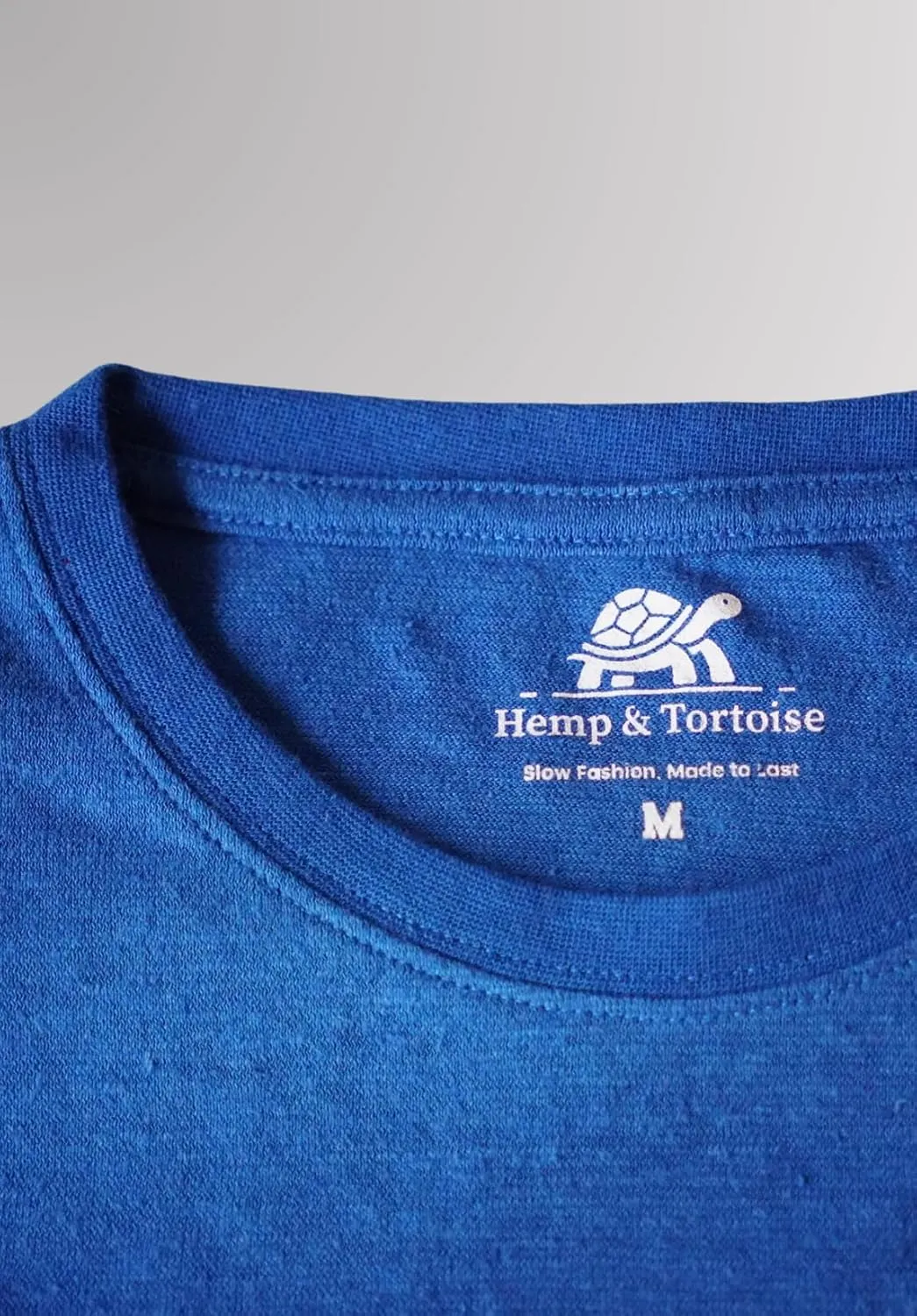 Hemp & Tortoise Men's Hemp T-Shirt  Soft, Durable & Eco-Friendly  55% Hemp, 45% Organic Cotton  Breathable & Long-Lasting
