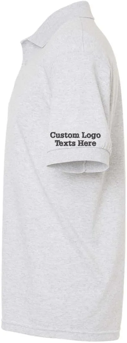 INK STITCH 8800 Custom Embroidery Personalized Logo Texts Dry Blend Jersey Polo Shirts