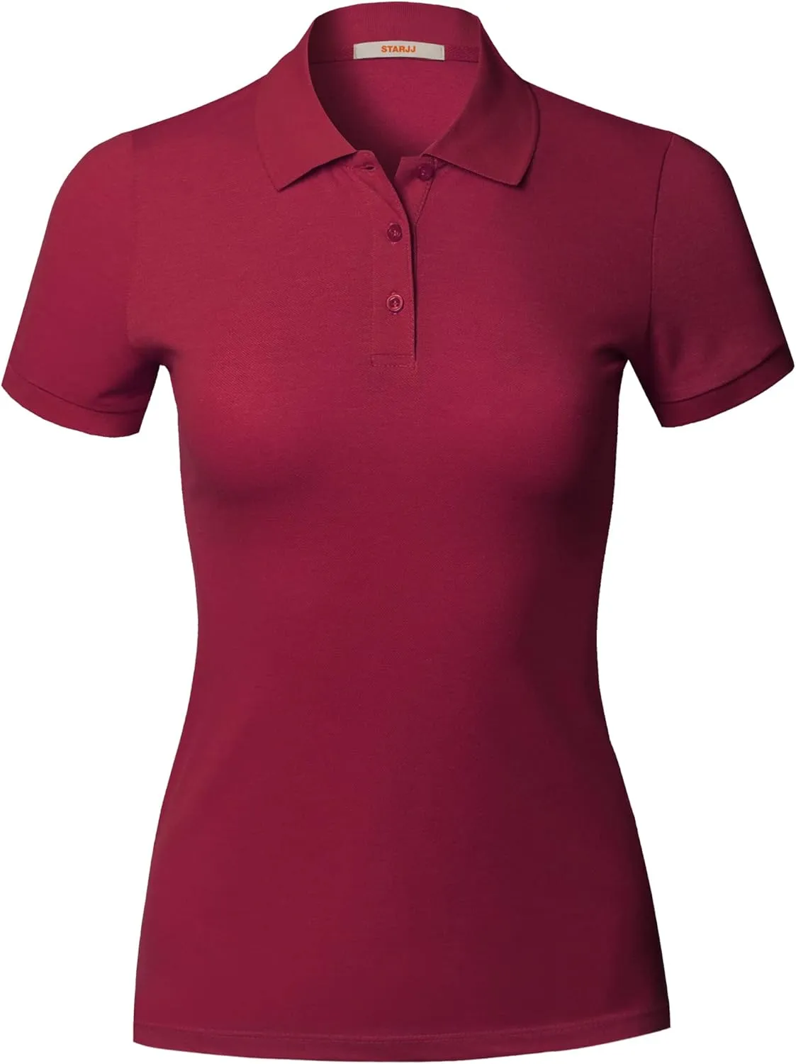 STARJJ Womens Slim Fit Golf Short Sleeve Breathable Pique Polo Shirt
