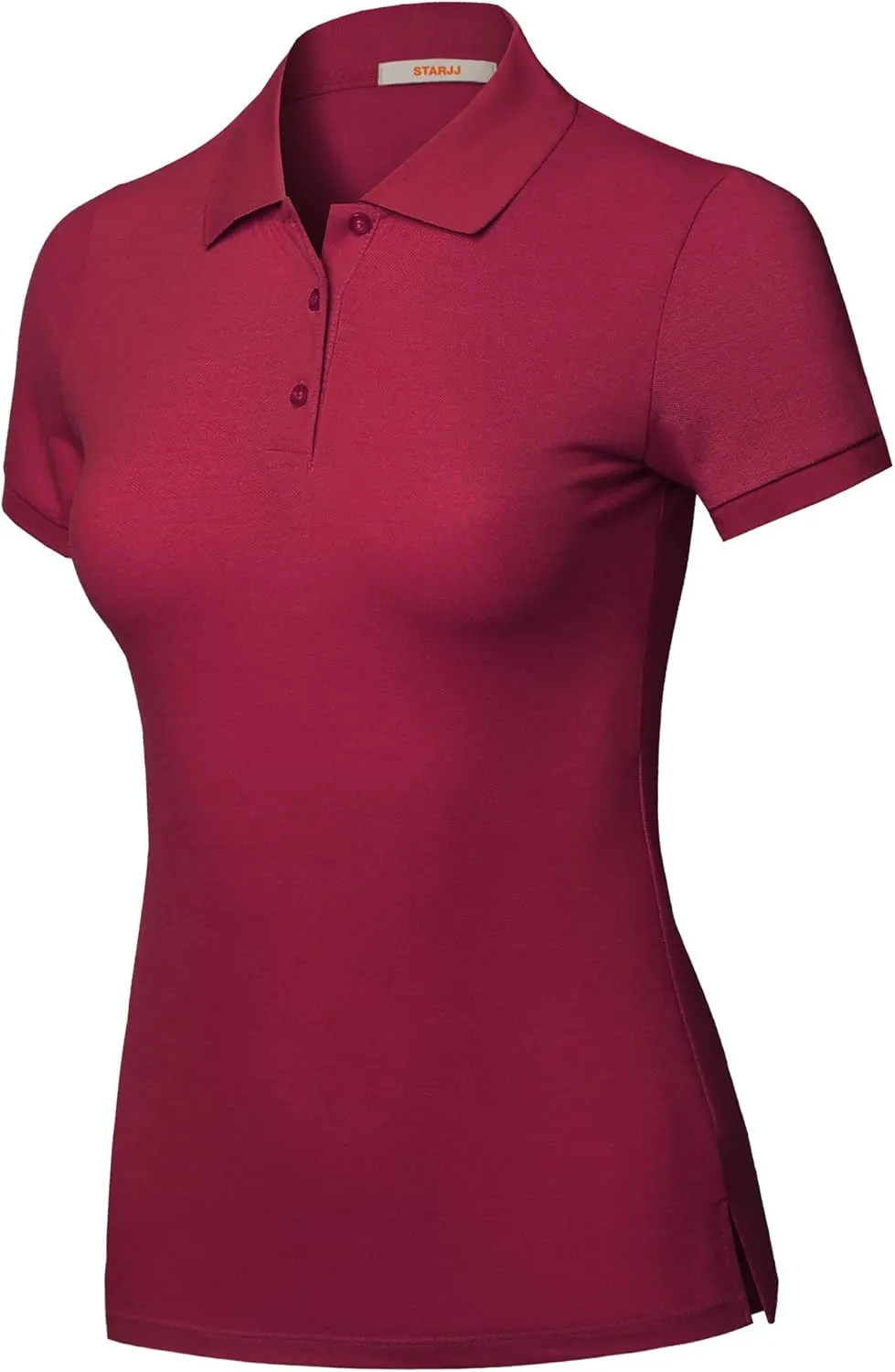 STARJJ Womens Slim Fit Golf Short Sleeve Breathable Pique Polo Shirt