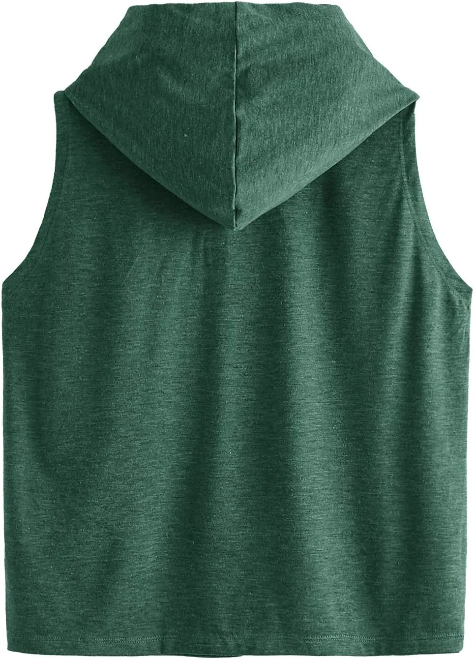 SweatyRocks Women's Summer Sleeveless Hooded Tank Top T-Shirt for Athletic Exercise Relaxed Breathable