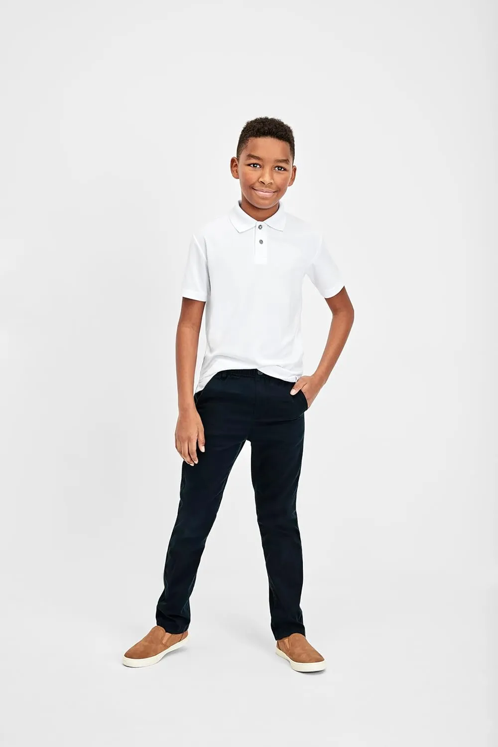 The Children's Place boys Uniform Soft Jersey Short Sleeve Polo 2 Pack