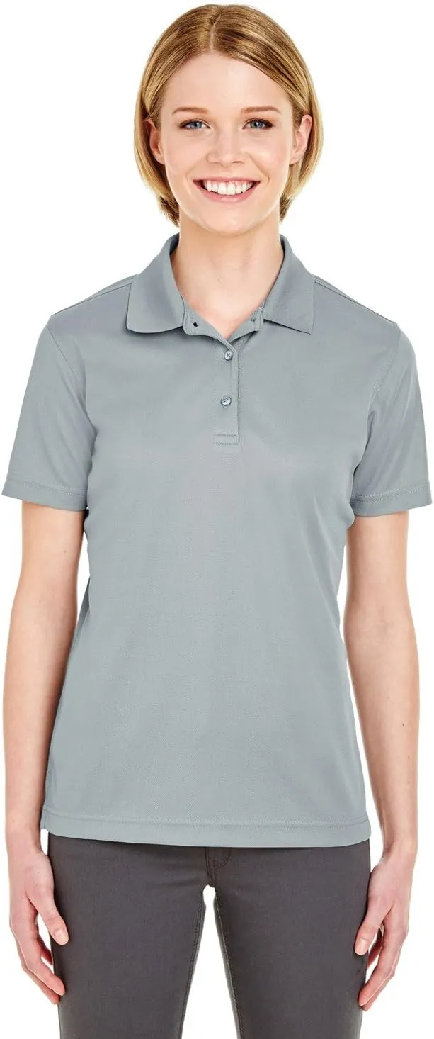 UltraClub Ladies' Cool & Dry Mesh Piqu Polo M SILVER